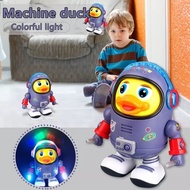 Children's TOY ROBOT SPACE DUCK DANCE DUCK SPACE DANCE DUCK ASTRONAUT MUSIC LAMP KLT