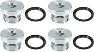X AUTOHAUX 4 Pcs M18x1.5 Steel Engine Oil Drain Plug Screw for BMW 545i 550i 650i 750i 760i X5 X6 E6