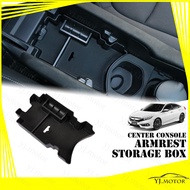 For 2016-2021 Honda Civic FC FK Center Console Armrest Storage Box Organizer Tray Pen Coin Key Phone