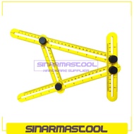 SIKU Folding Angle Ruler for Measuring Corners - 4 PVC Corners