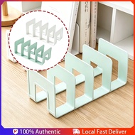Desk Bookshelf Desk Organizer Books 4 Grid Bookends Stand Bookshelf Desktop Decor