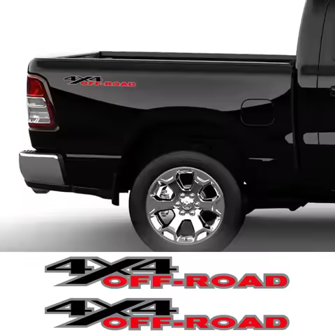 2Pcs 4X4 Off Road Stickers Car Graphics Decor Decal For Ford F150 Chevrolet Silverado GMC Sierra Dod