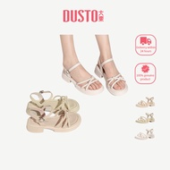DUSTO Thick-Soled Sandals Women Back Strap Design Women's Shoes Simple Sandals Summer DW25X1235A
