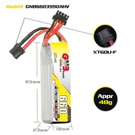 Pin Lithium GNB 660mAh 3S 4S 11.4V 15.2V 90C HV Cho Máy Bay FPV Tốc Độ Cao Trung Quốc Đại Lục Hàng K