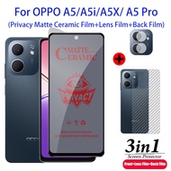 3 in 1 for Oppo A5 Pro Tempered Glass OPPO A5x Screen Protector OPPO A5i Pro Camera Lens Protector S