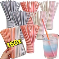 Shiny Laser Effect Paper Straws - Disposable Biodegradable Eco-Friendly Iridescent Straws