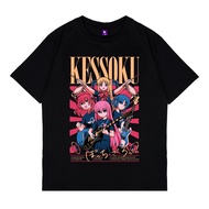 KIZARU Men's Black T-Shirt Anime Bocchi The Rock KESSOKU Bcd0 15Cb E8a3