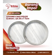 PLAIN CAKE PANS 0.4mm; size 24 x H 7cm - BKG
