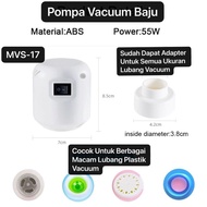 MVS-17 Mesin Pompa Vakum Baju Design Mini Alat Vacuum Bag Daya Hisap Kuat Vacum Bag Baju Spring Bed 