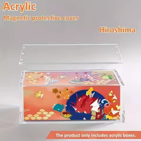 [K]3Pack Acrylic Case Fits Tohoku Hiroshima Fukuoka Special Box Display Case Protector UV Resistant 