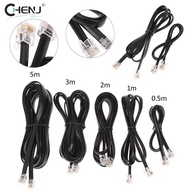 0.5/1/2/3/5meter Rj12 6p6c Data Cable Male To Male Modular Data Cord Straight Wiring Pinout Telephone Handset Extension Cable