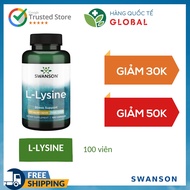 [Hàng Quốc Tế] SWANSON L-LYSINE 100 viên Hỗ trợ giảm căng thẳng