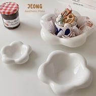 [siggi] JEONG Korean Aesthetic Plate / Aesthetic Ceramic Dessert Cafe Plate