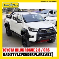 RAD STYLE FENDER FLARE ABS 🔥🔥🔥 HILUX ROGUE 2.8 / HILUX ROGUE GR 2.8