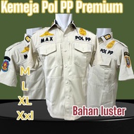 KEMEJA BEST CREAM POL PP LUSTER SHIRT Plus ATRIBIR Uniform Kadet Polis Sekolah Menengah Safety Vest