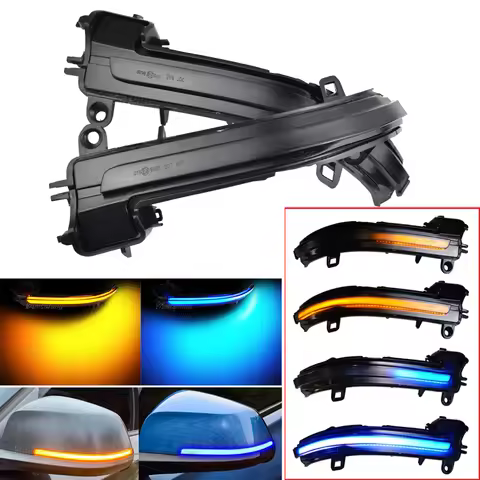 2Pieces For BMW F20 F30 F31 F21 F22 F23 F32 F33 F34 X1 E84 F36 1 2 3 4 F87 M2 Dynamic Blinker LED Tu