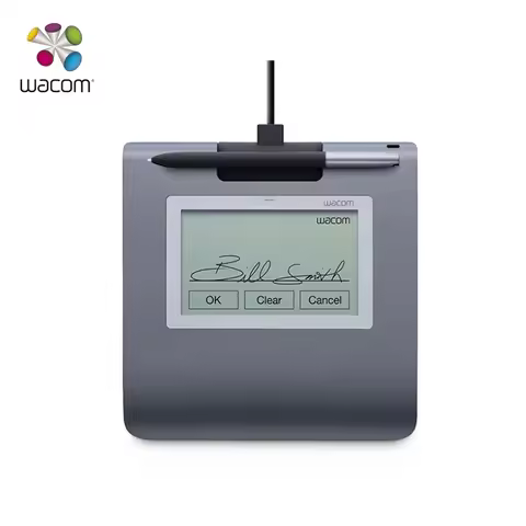 Wacom STU-430 Monochrome LCD Signature Pad Set 4.5 Inch Dark Gray 1 Year Warranty