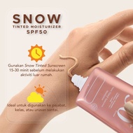 Dherbs Snow Tinted Sunscreen spf50 Moisturizer Alif Syukri