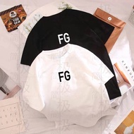 Fear Of God FG [Ready Stock] Women/Men Plus Size Short-sleeve Unisex Blouse Cotton Top Summer Casual
