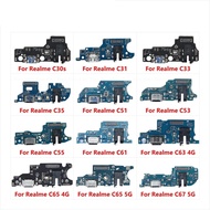 USB Charging Port Dock Plug Connector Charger Board For OPPO Realme C30 C30s C31 C33 C35 C51 C53 C55