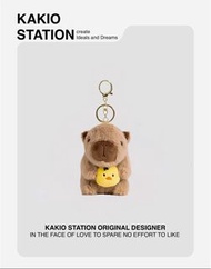 KAKIO STATION design 可愛換裝卡皮巴拉毛絨公仔匙扣女生水豚包包掛件掛飾生日禮物👉🏻3️⃣種款式👈🏻