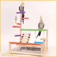 [Lovoski1] Parrot Playground, Budgie Play Stand, Perch Play Enclosure for Budgies