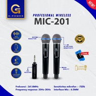 Mic Wireless 201 G-Power dapat 2 Mic Original Termurah Mic Karaoke