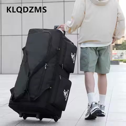 KLQDZMS 36"40 Inch Rolling Suitcase Oversized Capacity Trolley Bag Combination Box Cart Style Travel