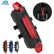 OPENMALL USB Rechargeable LED Bicycle Lights Portable Bike Warning Light Taillight Rear Lamp Super B