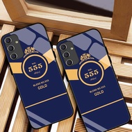 CASE FOR SAMSUNG M14 5G, M23 5G, M34 5G, M54 5G 555 SHAPE HIGH QUALITY TEMPERED GLASS BACK