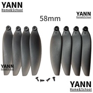 YANN Remote Control Drone Parts, Universal 58mm/66mm Folding Propeller Blades,  Plastic Black Quadco