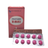 Trivitamin (pink box) Dai Uy 3B B1- B6 - B12 box of 100 tablets - vitamin B1- B6 - B12 supplement