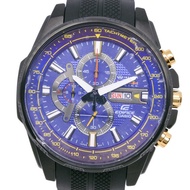 卡西歐 Edifice 紅牛車隊聯名限量版腕錶 FER-549RBP-2A 不鏽鋼 x 樹脂黑色石英計時碼錶 藍色錶盤 男士腕錶