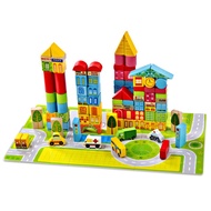 High Quality Wooden City Transportation Toys Blocks - Educational Toys