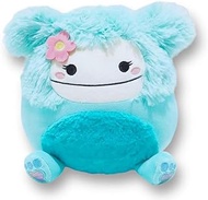 Squishmallow Official Kellytoy Magical Fantasy Squad Squishy Soft Animals Choose Dragons Bigfoots Unicorns and More (Joelle Blue Bigfoot with Flower, 11 Inch)