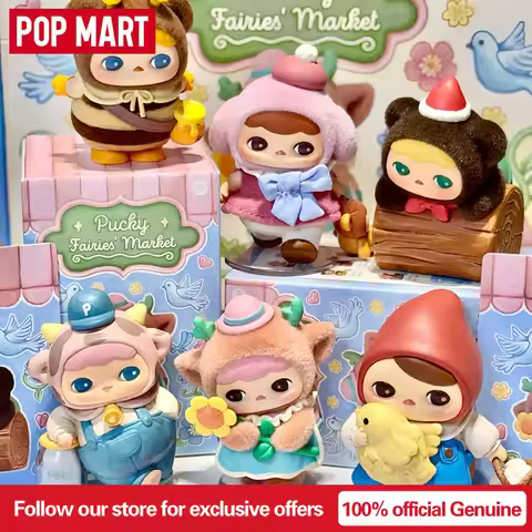 POP MART Genuine PUCKY Fairies Market Series Figures Mystery Box Genuine Blind Box Guess Toys Bag Or