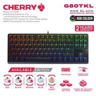 Cherry MX Mechanical Gaming Keyboard Black G80-3000S TKL RGB
