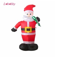 Lohobby Freestanding Santa Decor with Green Sack Indoor Outdoor Christmas Inflatable Santa Santa Hol