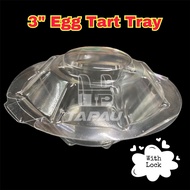 TAPAU - Egg Tart Tray [ 100pcs +- ] Dessrt Tray / Egg Tart / 蛋挞盒 / Egg Tart Plastic Tray / 3" Tray