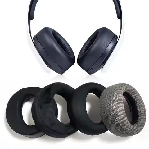 Replacement Ear Pads Cups Earpad Memory Foam Cushions For Sony Playstation 5 Pulse 3D PS5 Wireless H