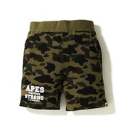 A bathing ape bape 1st camo ATS sweat shorts 綠迷彩 棉褲 短褲