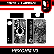 Garskin hEXOHM V3 HEXOHM O-FRAME [iSticker GARSKIN] stiker warp tisnaselluler