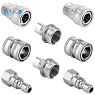 Pressure Washer Quick Connect Kit,Swivel M22 14mm to 3/8in Quick Connect,3/4in to Quick Release,for 