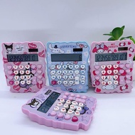 Solar Power Cute Melody Calculator 12digits School Office Calculator T134