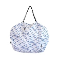 Shupatto Itoya Compact Bag M (White, Blue)