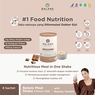 BALANS Meal Shake Choco Oat | Whey Protein Isolate | Meal Replacement & Protein Shake | Susu Protei