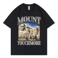 T-shirt Funny P Diddy Mount Touchmore, gaya hip-hop, vintaj, lengan pendek, fesyen lelaki, T-shirt b