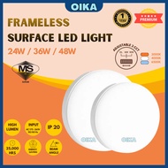 [SIRIM APPROVED]Frameless Surface LED Light 24W / 36W / 48W | 3CCT 3000K 4000K 6500K High Lumen Ceil
