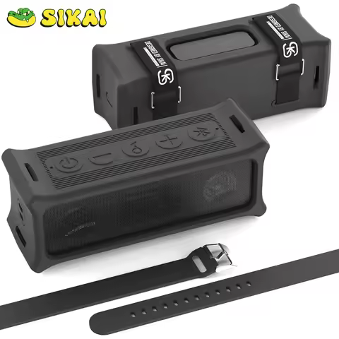 Silicone Case for Anker Soundcore 3 Portable Speaker Protective Travel Case Cover with Handle for An