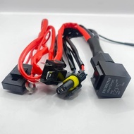 MERAH BILED RELAY CABLE AND HID RELAY MOTOR | H4 MOTORCYCLE HID CABLE SET RED CABLE | CABLE HID H4 H